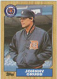 1987 Topps Baseball Cards      384     Johnny Grubb